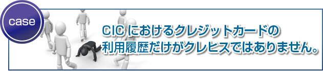 CICにおけるクレジットカードの利用履歴だけがクレヒスではありません。