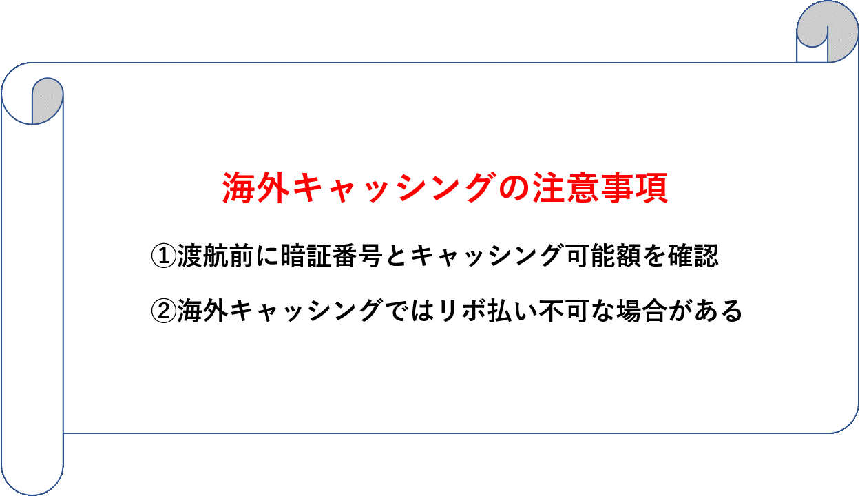 海外キャッシングの注意点