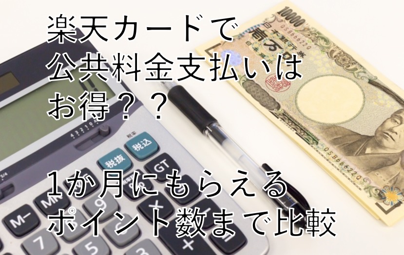 楽天カードで公共料金を支払うとお得になる人を解説 すごいカード